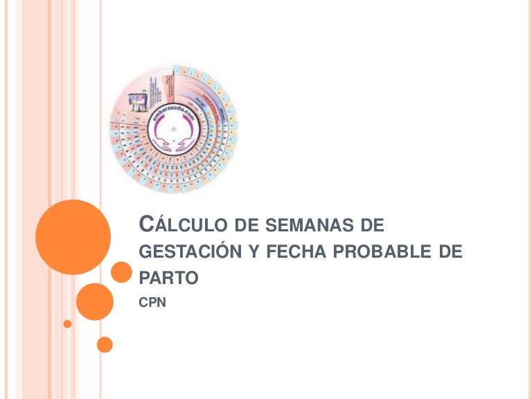 fecha probable de parto por edad gestacional